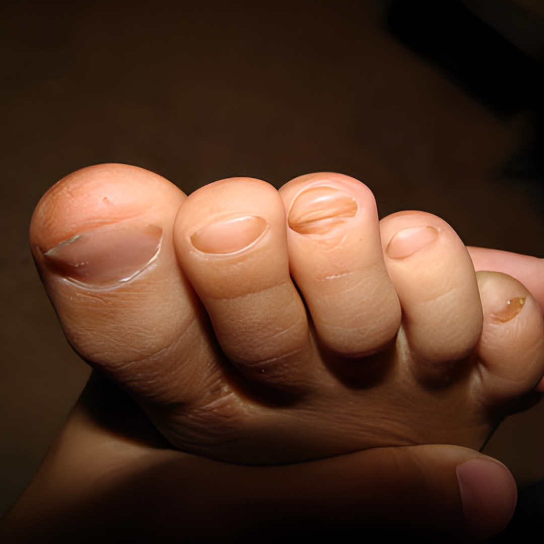 Curved toenails